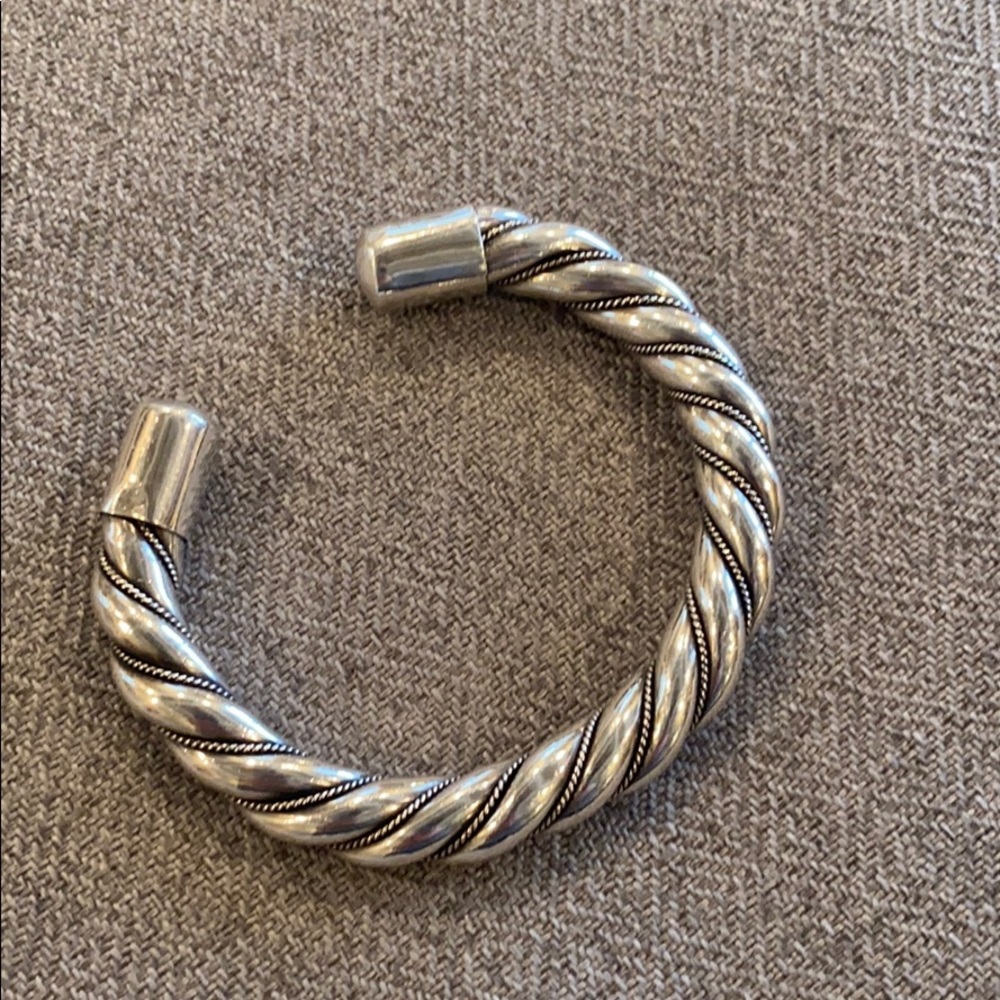 Ladies Sterling Silver Braided Bracelet